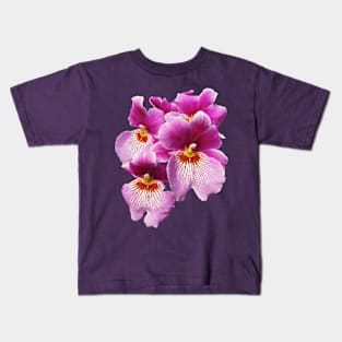 Pink Pansy Orchids Kids T-Shirt